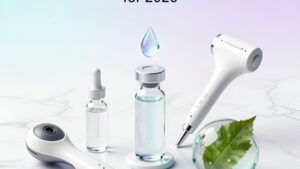 Футуристические инструменты для ухода за кожей, представляющие топ направлений эстетической косметологии в Бьюти Учебном Центре